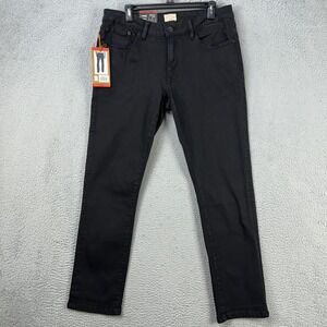 Weatherproof Vintage The Dillon Mens Straight Fit Jeans 34X30 Black Stretch NEW